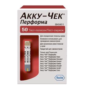 АККУ-ЧЕК Перформа тест-полоски д/опред. глюкозы №50 (Akku-chek)