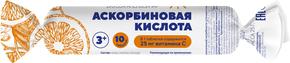 МУЛЬТИФОРТЕ Аскорбиновая к-та бад таб 2,5г №10 апельсин с сахаром крутка (MultiForte)