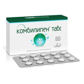 Комбилипен табс таб п/об/пл №60 (Пиридоксин + Тиамин + Цианокобаламин)