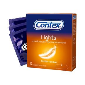 КОНТЕКС презерватив №3 lights/особо тонкие (Сontex)