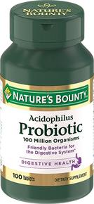 НЭЙЧЕС БАУНТИ Ацидофилус пробиотик таб 200мг №100 (Natures Bounty)