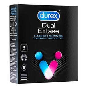 ДЮРЕКС презерватив №3 dual extase/двойной экстаз (Durex)