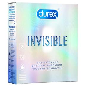 ДЮРЕКС презерватив №3 invisible/ультратонкие (Durex)