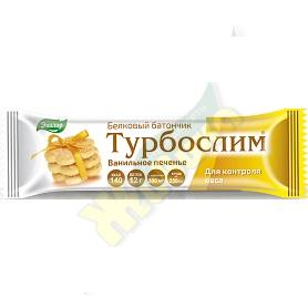 ТУРБОСЛИМ батончик д/контр. веса ванильное печенье 50г /эвалар/