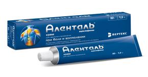 Аленталь крем д/наруж.прим. 1,5% 50г туба (Ацеклофенак)