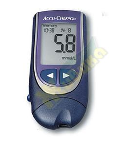 accu-chek глюкометр комплект+сумочка+10ланцетов+10тест-полосок+дн