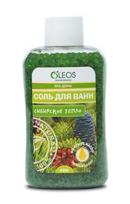 ОЛЕОС соль морская для ванн сибирское тепло 400г