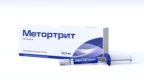 Метортрит р-р д/и 10мг/мл 2,25мл шприц №1 с иглой д/и (Метотрексат)