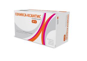 Соликса-ксантис таб п/об/пл 10мг №60 (Солифенацин)