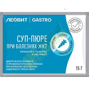 ЛЕОВИТ ГАСТРО суп-пюре овощной с травами и овсянкой 15г пак. №1 (Gastro)