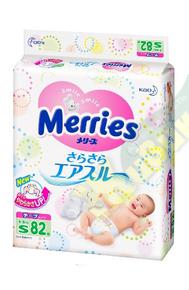 МЕРРИЕС подгузники детские 4-8кг №82 (Merries)