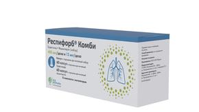 Респифорб комби набор капс. с пор-ком д/инг. 400мкг  +  12мкг/доза №60  +  №60 с устройством д/инг. (Будесонид  +  Формотерол (набор))