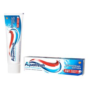 АКВАФРЕШ 3 Тотал кеа освежающе-мятная паста зубная 50мл (Aquafresh)