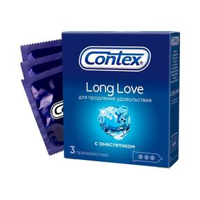 КОНТЕКС презерватив №3 long love/продлевающие с анестетиком (Сontex)