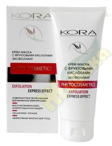 КОРА Эксфолиант крем-маска д/лица с фруктовыми кислотами 100мл 40951