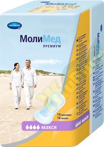 ХАРТМАНН Молимед премиум макси прокладки жен. урологические №14 (Hartmann)