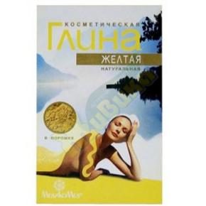 Глина желтая косм. 100г