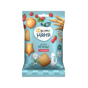 ФРУТОНЯНЯ печенье 50г пшеничное растворимое с земляникой