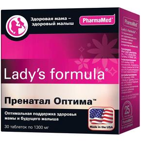 ЛЕДИ-С ФОРМУЛА таб №30 пренатал оптима (Lady"s formula)