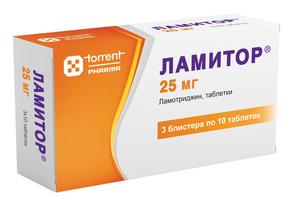 Ламитор таб 25мг №30 (Ламотриджин)