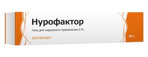 Нурофактор гель д/наруж.прим. 5% 50г туба (Ибупрофен)