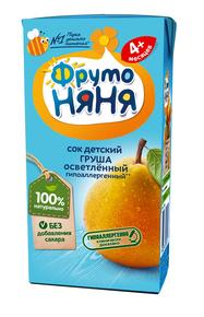 ФРУТОНЯНЯ сок 200мл груша осветл. б/сах.