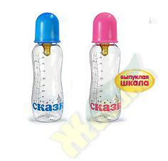 СКАЗКА бутылочка 250мл 1115 лат. соска фигурная выпуклая шкала