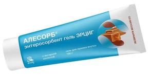 АЛЕСОРБ Энтеросорбент гель эрциг д/вн.прим. с янтарной кислотой вкус карамели 180г туба