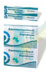 ВЕРОФАРМ пластырь бактерицид. 3,8смх3,8см (Veropharm)