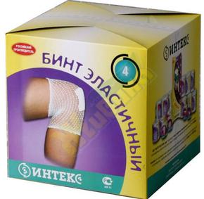 Бинт эласт.трубч. №4 3смх15см /интекс/