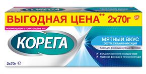 КОРЕГА Экстра сила крем фиксирующий для протезов мятный вкус 70г №2 (Corega)