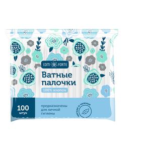 КОМФОРТЕ палочки ватные №100 пак.п/э (ComForte)