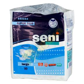 СЕНИ Супер эйр подгузники взр. р.L пояс 100-150см №1 (Seni)