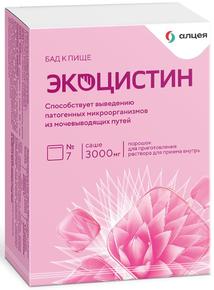 ЭКОЦИСТИН пор-к д/приг.р-ра д/вн.прим. 3000мг саше №7