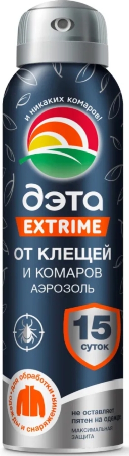 ДЭТА Экстрим аэрозоль для обработки одежды и снаряжения от клещей и комаров 150мл
