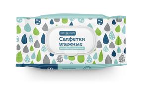 КОМФОРТЕ салфетки влажные антибактериальные с клапаном №60 (ComForte)