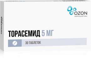 Торасемид таб 5мг №30 /озон/ (Торасемид)