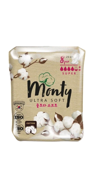 МОНТИ Ультра софт супер плюс прокладки №8 (Monty Ultra Soft Super Plus)