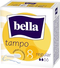 БЕЛЛА тампоны регуляр №8 без аппликатора (Bella)