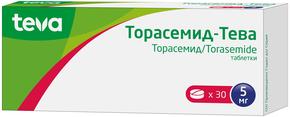 Торасемид-тева таб 5мг №30 (Торасемид)