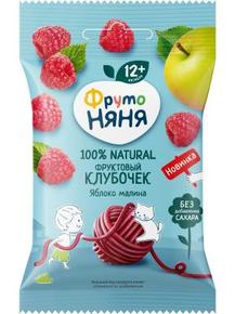 ФРУТОНЯНЯ Фруктовый клубочек 15г яблоко малина 12 + мес.
