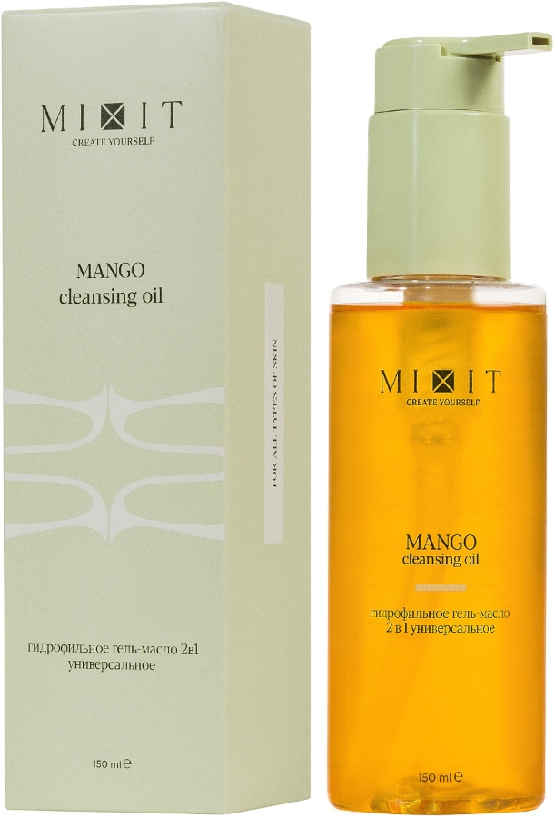 МИКСИТ гель-масло для умывания гидрофильное универсальное 2в1 манго 150мл (Mixit)