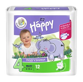 БЕЛЛА Беби хеппи подгузники детские 8-18кг №12 maxi (Bella baby happy)