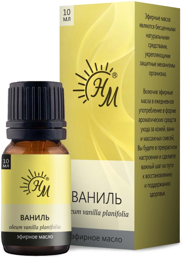 НАТУРАЛЬНЫЕ МАСЛА масло эфирное ваниль 10мл