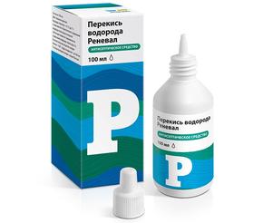 Перекись водорода реневал р-р д/местн/наруж.прим. 3% 100мл фл-кап. /renewal/ (Водорода пероксид)