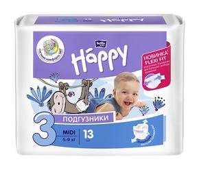 БЕЛЛА Беби хеппи подгузники детские 5-9кг №13 midi (Bella baby happy)