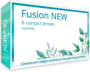 ОКВИЖН Фьюжн нью линзы контактные -6,00/8,6/14,2 №6 (Okvision Fusion New)