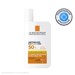 LA ROCHE-POSAY Антгелиос uvmune 400 флюид для лица солнцезащитный невидимый 50мл spf50 +   (ЛЯ РОШ-ПОЗЕ)