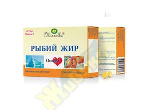 МИРРОЛЛА Рыбий жир капс. 370мг №100 с маслом облепихи