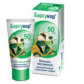 БАРСУКОР бальзам-крем д/взр. д/массажа 50мл